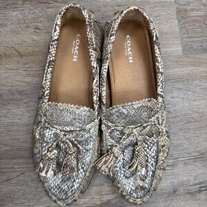 Coach Nadia Snakeskin loafer